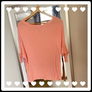 Peach Dolman Sleeve Top